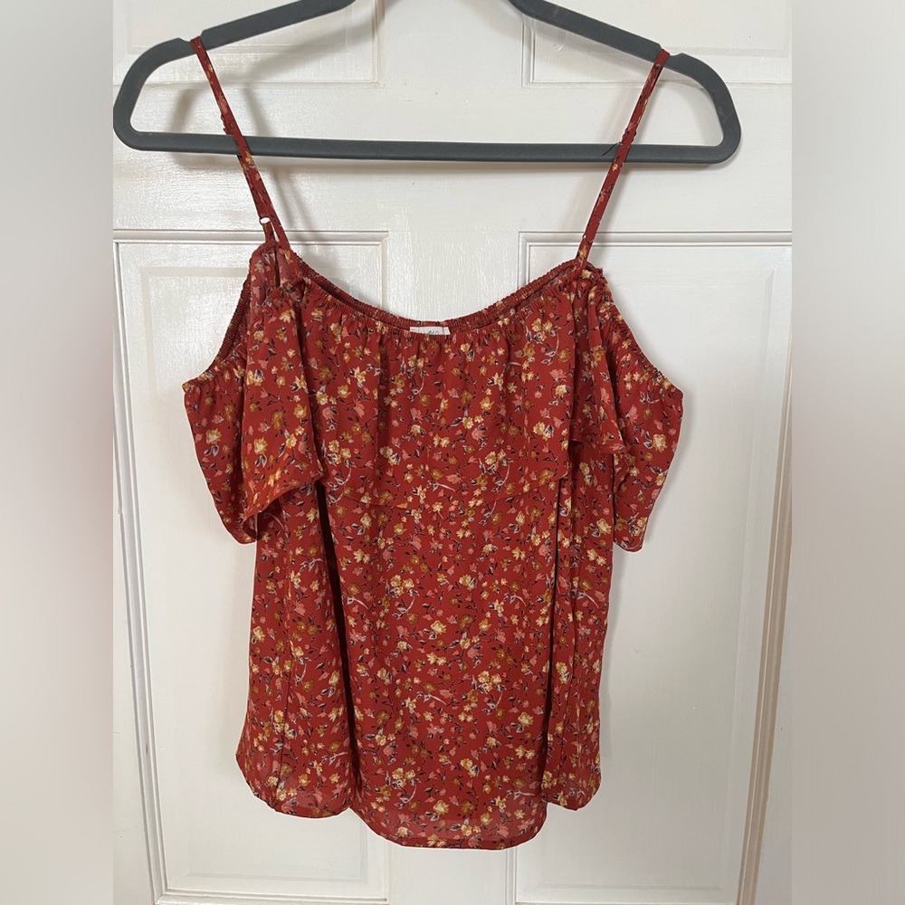 Francesca’s Red Floral Tank